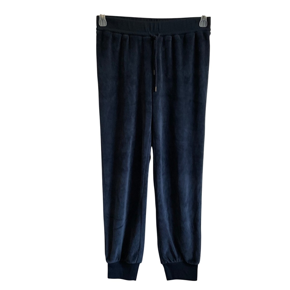 Madewell MWL Navy Blue Velour Athleisure Jogger Pants‎ - Size Small Preppy Comfy